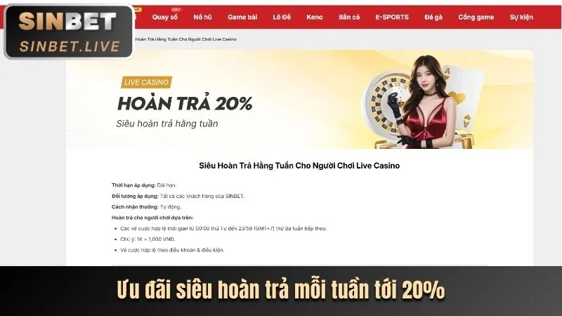 Ưu đãi thưởng nạp đầu